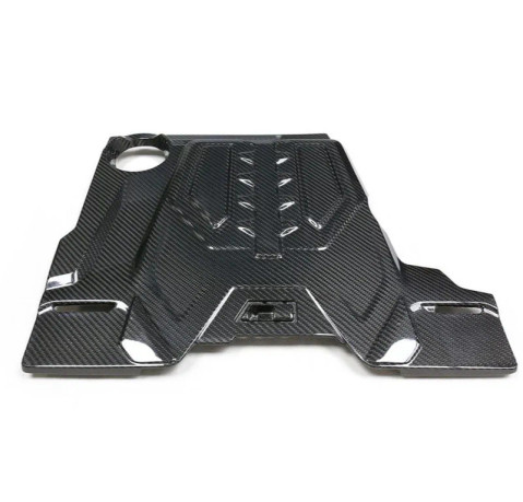 StradaWerks  Dry Carbon Fiber OEM Style Engine Cover - F90 M5