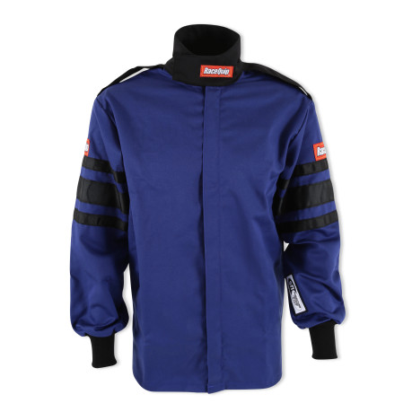 RaceQuip Single Layer Fire Suit Jacket - Blue - 2XL 111027RQP