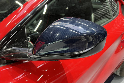 Carbonado 2017-2026 Ferrari 812 MSY Style Autoclave Carbon Fiber Mirror Cover Replacement | Fits Superfast, GTS