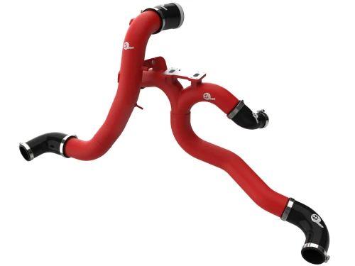 aFe 19-26 Genesis G70 V6 3.3L (tt) BladeRunner Aluminum Hot/Cold Charge Pipe Kit - Red Set - afe46-20804-R