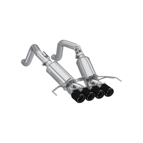 MBRP 14-19 Chevrolet Corvette 3in Dual Split Rear Axle Back w/ Carbon Fiber Tips - mbrpS70303CF