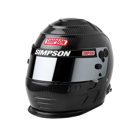 Simpson Racing SA2020 Carbon Speedway Shark Racing Helmet - 7 1/4 - Carbon Fiber 770714C