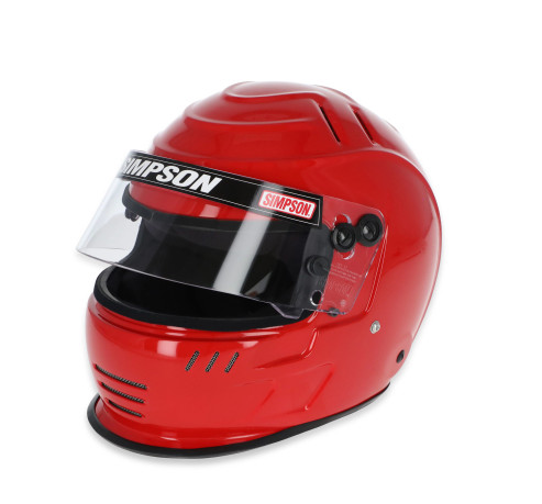 Simpson Racing Speedway Shark Racing Helmet - 7 1/8 - Red 7707184