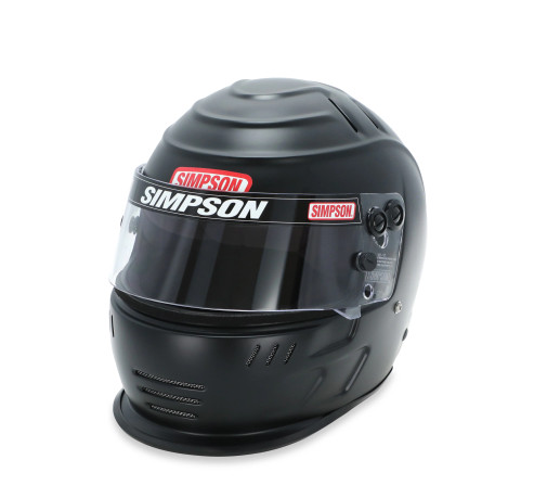 Simpson Racing Speedway Shark Racing Helmet - 7 3/8 - Matte Black 7707388