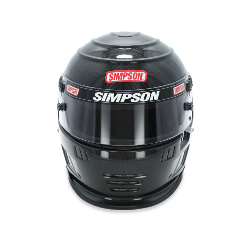 Simpson Racing SA2020 Carbon Speedway Shark Racing Helmet - 7 3/8 - Carbon Fiber 770738C
