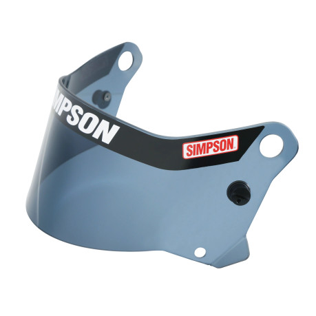 Simpson Racing SD1 Helmet Replacement Shield Antifog/Scratch - Dark Smoke 89501A