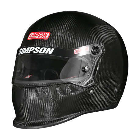 Simpson Racing Carbon Vudo Helmet - X-Large - Carbon - SA2025 995004C