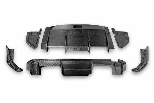 StradaWerks  Dry Carbon Fiber R -Style Full Rear Diffuser - G80 M3 | G82 M4