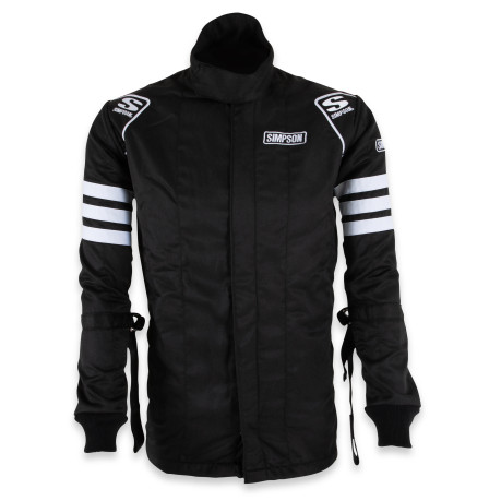 Simpson Racing Classic SFI 5 Jacket w/ arm restraint Black - Small C402114