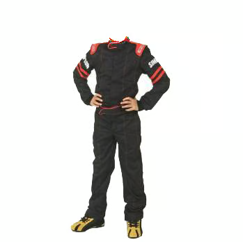 Simpson Racing Legend II Youth Racing Suit - Medium - Black/Red LY23271
