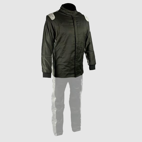 Simpson Racing Titan Driving Jacket - XL - Black / Pewter T102424