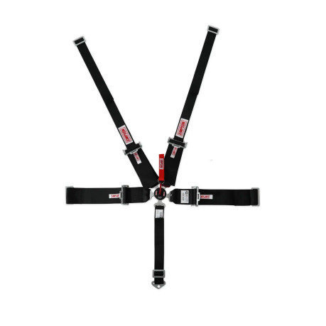 Simpson Racing Lever Camlock Harness - WRAP AROUND - Black  29112BK