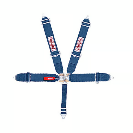 Simpson Racing Lever Camlock Harness - 55" BOLT IN PULL DOWN IND - Blue 29110BL