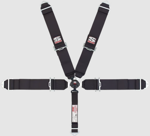 Simpson Racing 2" Camlock Harness - Rotary Camlock - 55" - Pull Down - All Black 29400BKR1X