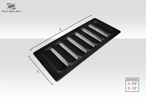 Duraflex Universal GT1 Hood Vents - 2 Piece (S) - 116572