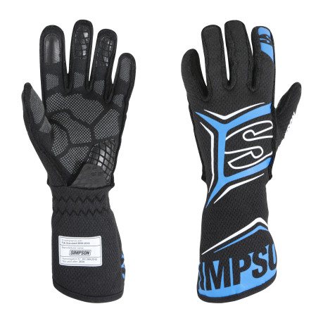Simpson Racing Magnata Gloves - Medium - Blue - SFI 3.3/5 - FIA 8856-2018 MGMB