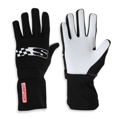 Simpson Racing Super Sport Gloves - XXS - Black - SFI 3.3/1 SSYK