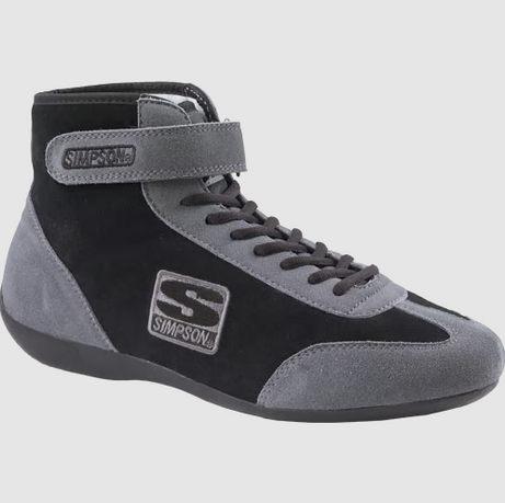 Simpson Racing Midtop Shoes SIZE 9 BLACK MT900BK