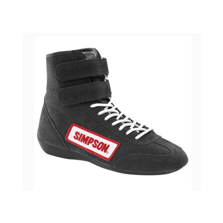 Simpson Racing Hightop Shoes SIZE 14 BLACK 28140BK