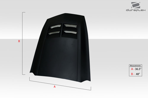Duraflex Universal ZL1 Look Hood Cowl Scoop Vent - 1 Piece - 112446