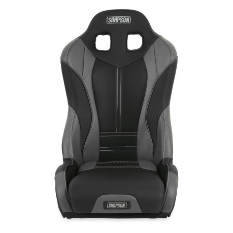 Simpson Racing Pro Sport Off-Road Suspension Seat - Black/Charcoal/Gray S107-305