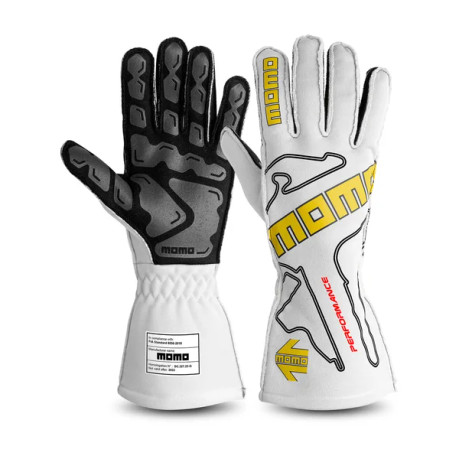 Momo Gloves Performance White 13 Fia 8856-2018 momGUPERFOWHT13