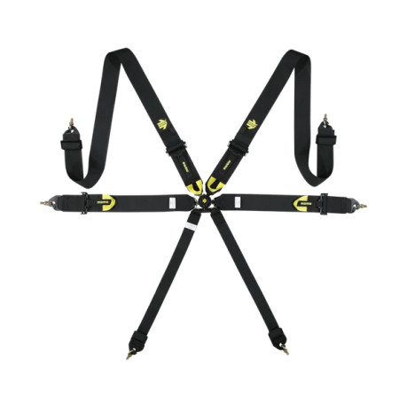 MOMO Corsa Harness 3x3x2 Camlock 6pt Clip In Restraint - Black momM060303BK