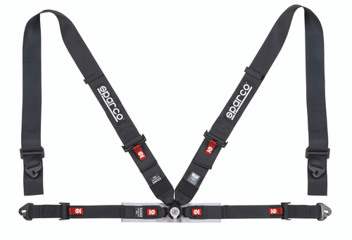 Sparco Belt 4Pt 3in/2in Competition Harness - Black spa04716M1NR