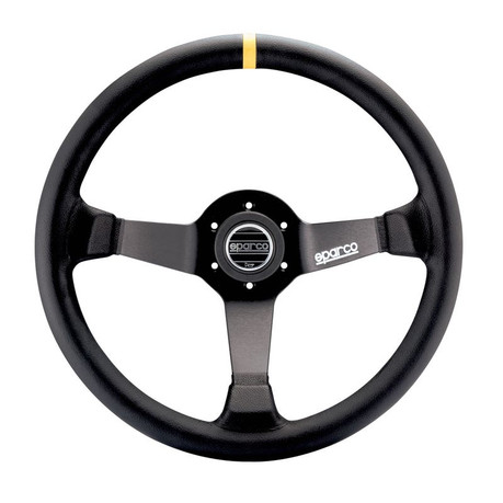 Sparco Steering Wheel 345 Leather Black spa015R345MLN