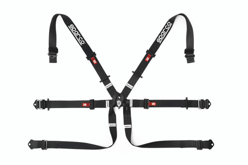 Sparco BELT 6 PNT 2in FORMULA Black spa04819H2NR
