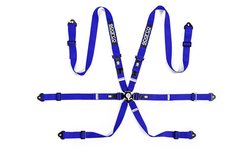 Sparco BELT COMP H2 PD 6PT STEEL BLU spaBRN0040B0B0100N