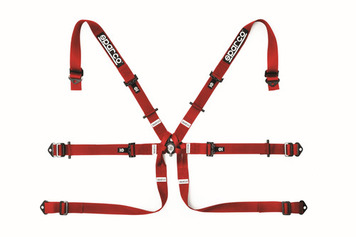 Sparco BELT 6 PNT 2in FORMULA RED spa04819H2RS
