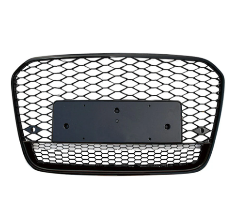 German Car Accessories 2012-2015 Audi RS6 Style Honeycomb Grille with Lower Mesh C7 A6/S6