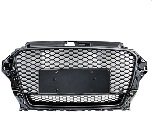 German Car Accessories 2014-2016 Audi RS3 Style Honeycomb Grille with Lower Mesh 8V A3/S3
