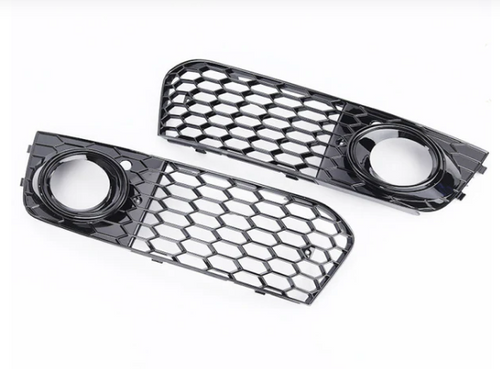German Car Accessories 2009-2012 Audi RS4 Style Fog Light Grilles B8 A4/S4
