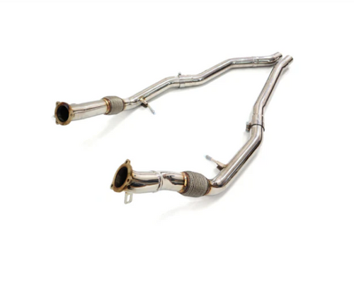 German Car Accessories 2019+ Audi SQ8/SQ7/RSQ8 Front Resonator Delete Pipes