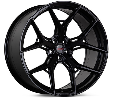 Vossen HFX-5 22x10 - 8x170 - ET-18 - Super Deep Face - 125.1 - Satin Black Wheel - vosHFX5-2Y20-SB