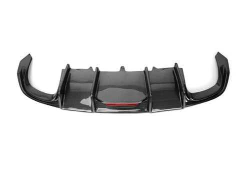 German Car Accessories 2013-2017 Audi A5 Carbon Fiber Diffuser with LED Brake Light B8.5