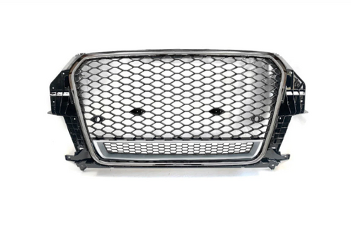 German Car Accessories 2013-2015 Audi RSQ3 Honeycomb Grille with Lower Mesh 8U Q3/SQ3
