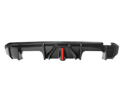 German Car Accessories 2021+ BMW M3/M4 Carbon Fiber Ak Style Diffuser with LED Brake Light G80/G82/G83