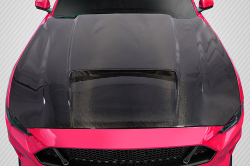 Carbon Creations 2018-2023 Ford Mustang CVX Hood - 1 Piece - 115010