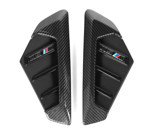 German Car Accessories 2024+ BMW X5M Performance Style Carbon Fiber Side Vent Trim F95 LCI