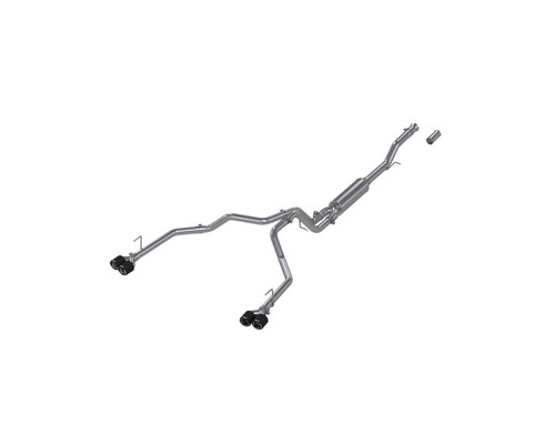 MBRP 21-24 Chevrolet Suburban XL 5.3L 3in T304 SS 2.5in Dual Split Carbon Fiber Cat-back mbrpS50593CF