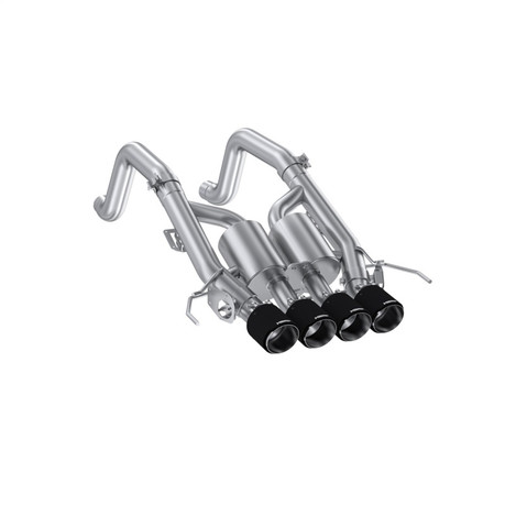 MBRP 14-19 Corvette 6.2L (NPP Models Only) T304SS 3in Cat-Back Dual Split w/ Quad Carbon Fiber Tips  mbrpS70073CF