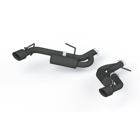 MBRP 16-19 Chevrolet Camaro 2.5in Black Coated Non NPP Axle Back Exhaust System - 4in Dual Wall Tips mbrpS7038BLK