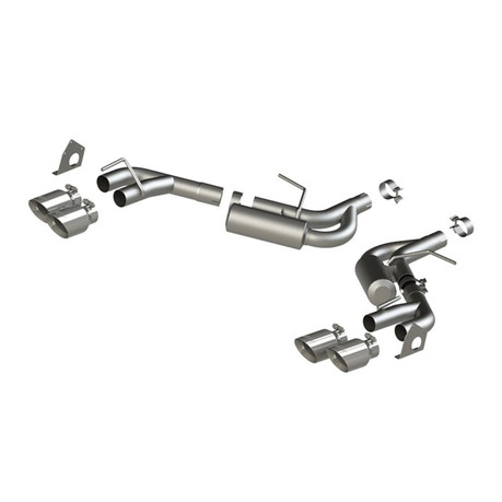 MBRP 16-19 Chevrolet Camaro V6 2.5in T304 NPP Dual Axle Back Exhaust w/ 4in Quad Dual Wall Tips  mbrpS7039304