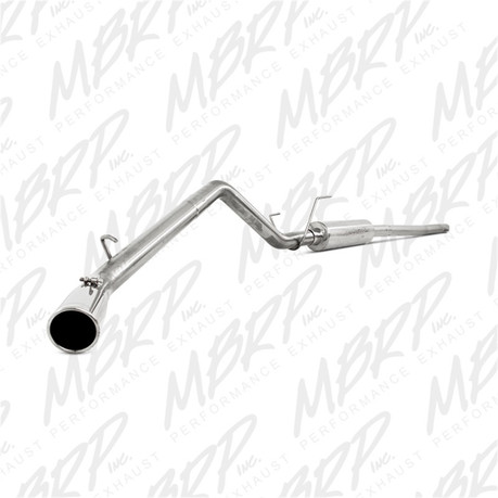 MBRP 06-08 Ram Hemi 1500 Mega Cab 5.7L / 03-13 Ram Hemi 2500/3500 5.7L T409 3in Cat Back Single Side mbrpS5148409