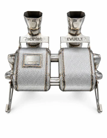 Capristo Exhaust Lamborghini Revuelto - ECE Valved Exhaust (w/ Cats) + Heat Protection - 02LA14803002