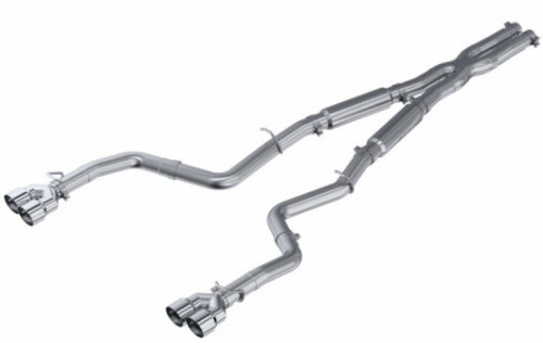 MBRP 15-16 Dodge Challenger RT 5.7L Aluminized Steel 3in Dual Rear Cat-back Quad Tips - Street mbrpS7115AL