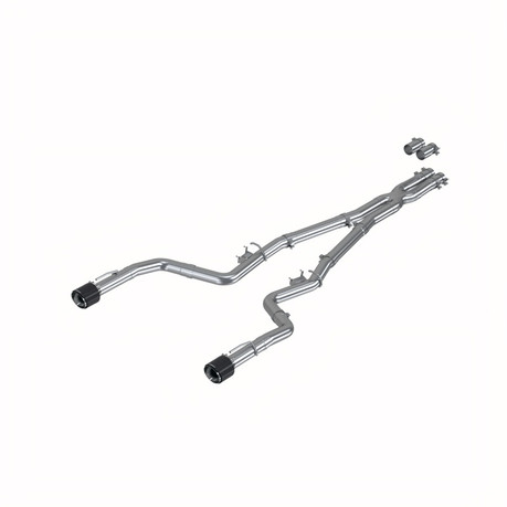 MBRP 17-21 Charger 5.7L/6.2L/6.4L 3in Race Profile Cat-Back w/Dual Carbon Fiber Tips T304 SS Exhaust mbrpS71183CF